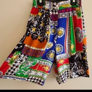 Retro high rise shorts colorful and funky